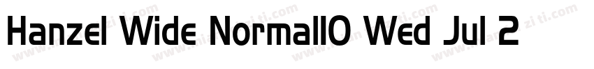 Hanzel Wide Normal10 Wed Jul 28字体转换